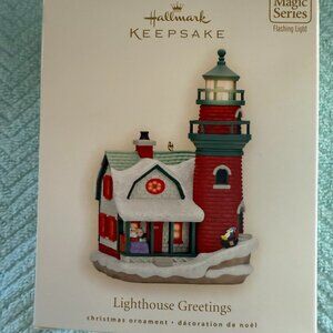 Hallmark Christmas Lighthouse Greetings Series #12 Ornament 2008